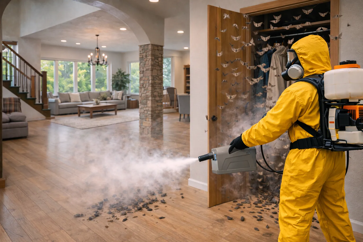 Уничтожение моли по доступной цене